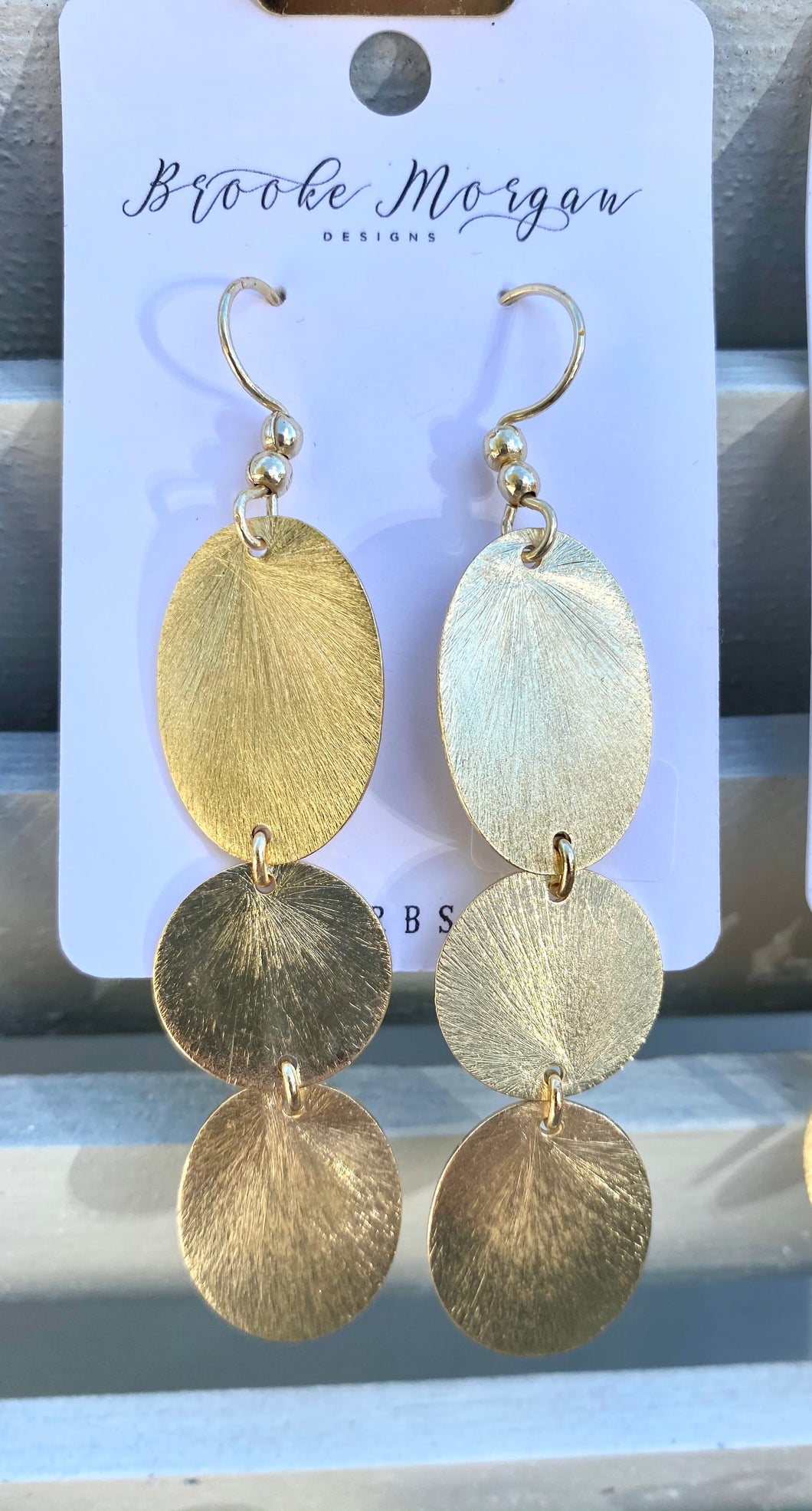 Disc + Oval Earrings