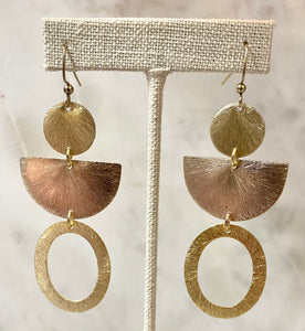 Oval Geo Earrings