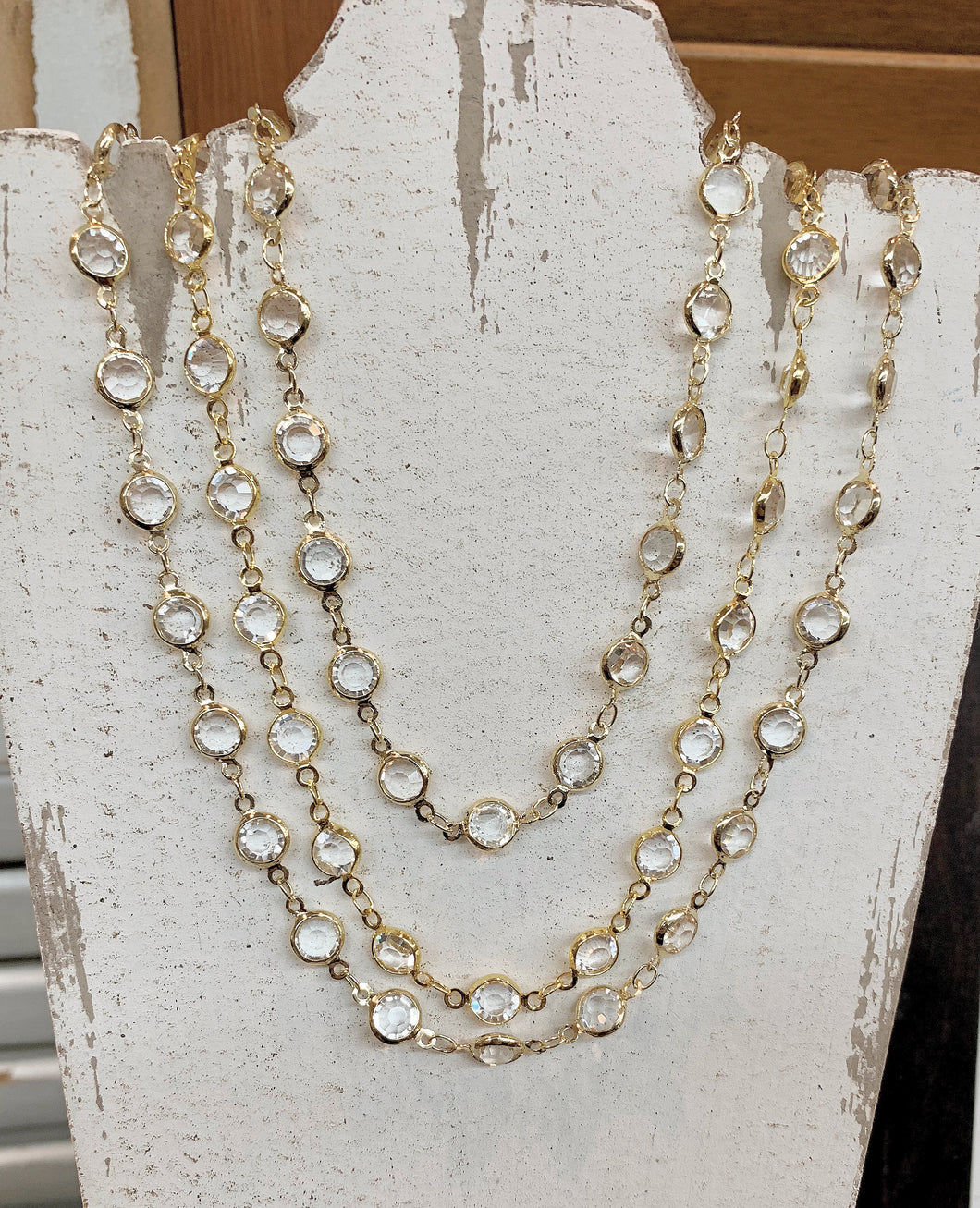 Clear Dot Chain Choker