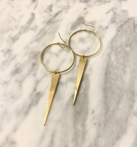 Circle + Spike Earrings