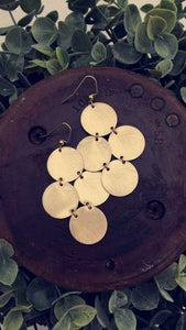 Circle Disc Earrings