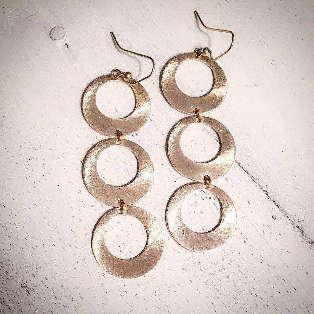 Open Disc Statement Earrings