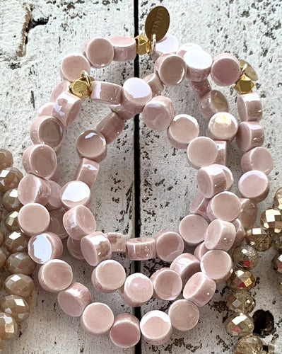 Blush Beaded Bracelet