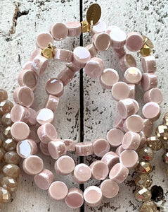 Blush Beaded Bracelet