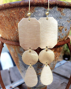 Triple Drop Statement Earrings