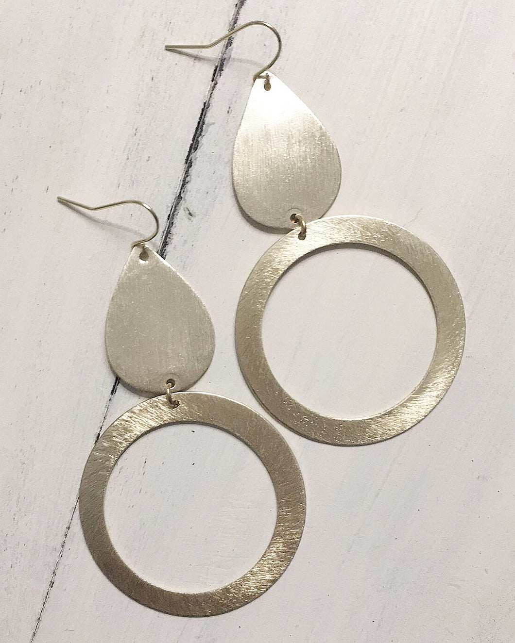 Circle + Teardrop Earrings