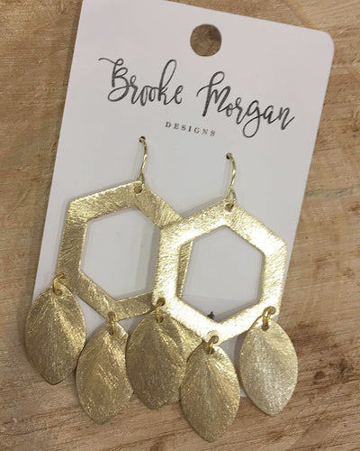 Hexagon Statement Earrings