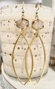 Clear Pendant Earrings