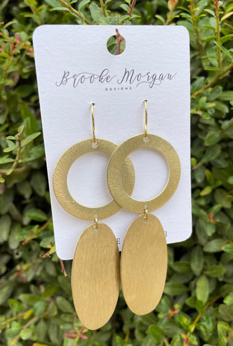 Circle + Oval Earrings