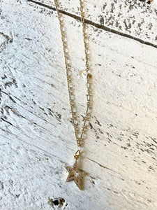 Pave Star Necklace